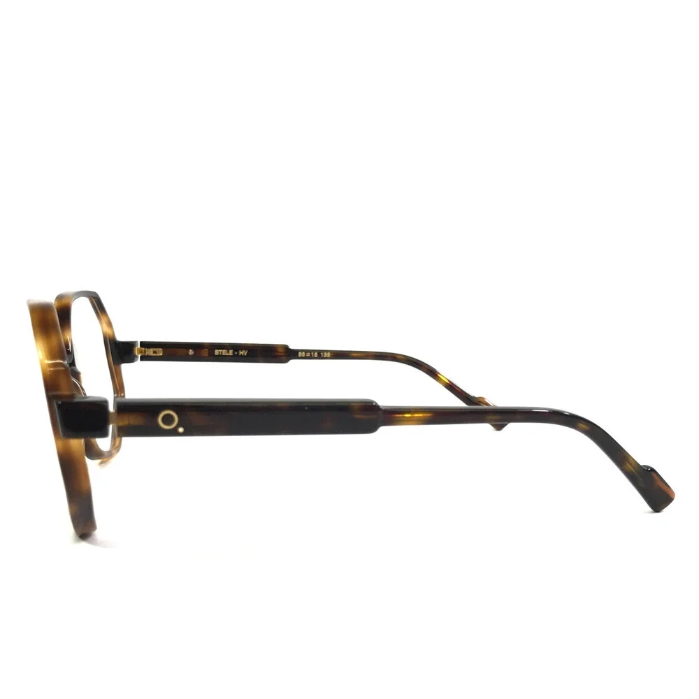 Etnia Barcelona Eyeglasses Frames STELE HV Havana Geometric Full Rim 56-16-138